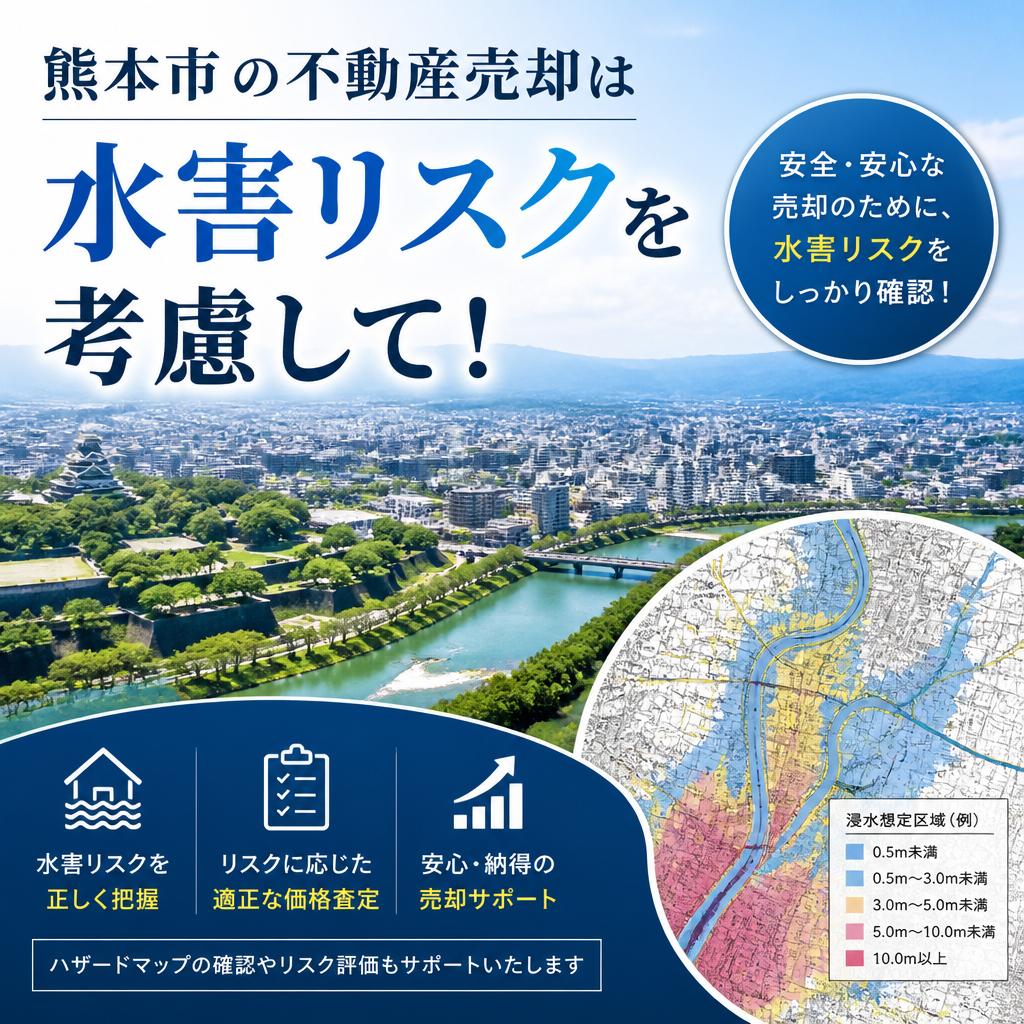 熊本市の不動産売却は水害リスクを考慮して！